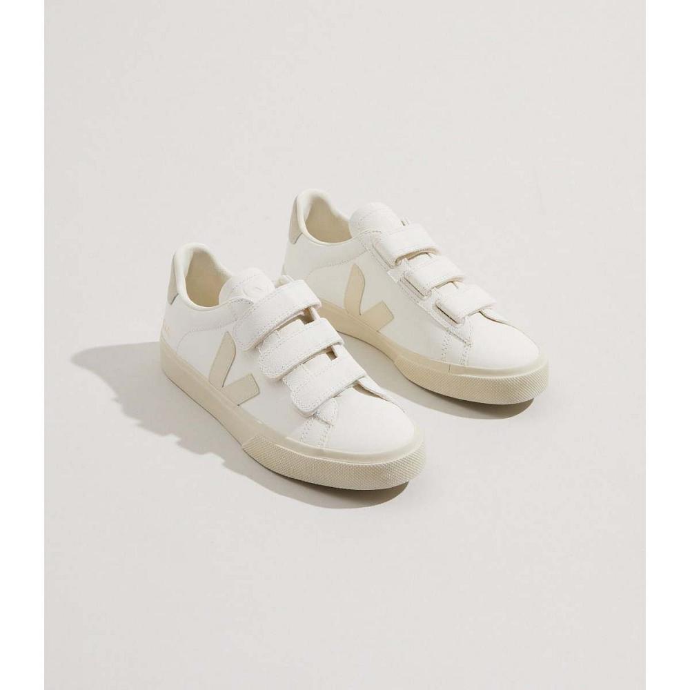 Men's Veja RECIFE CHROMEFREE Shoes White/Beige | ZA 198VRW